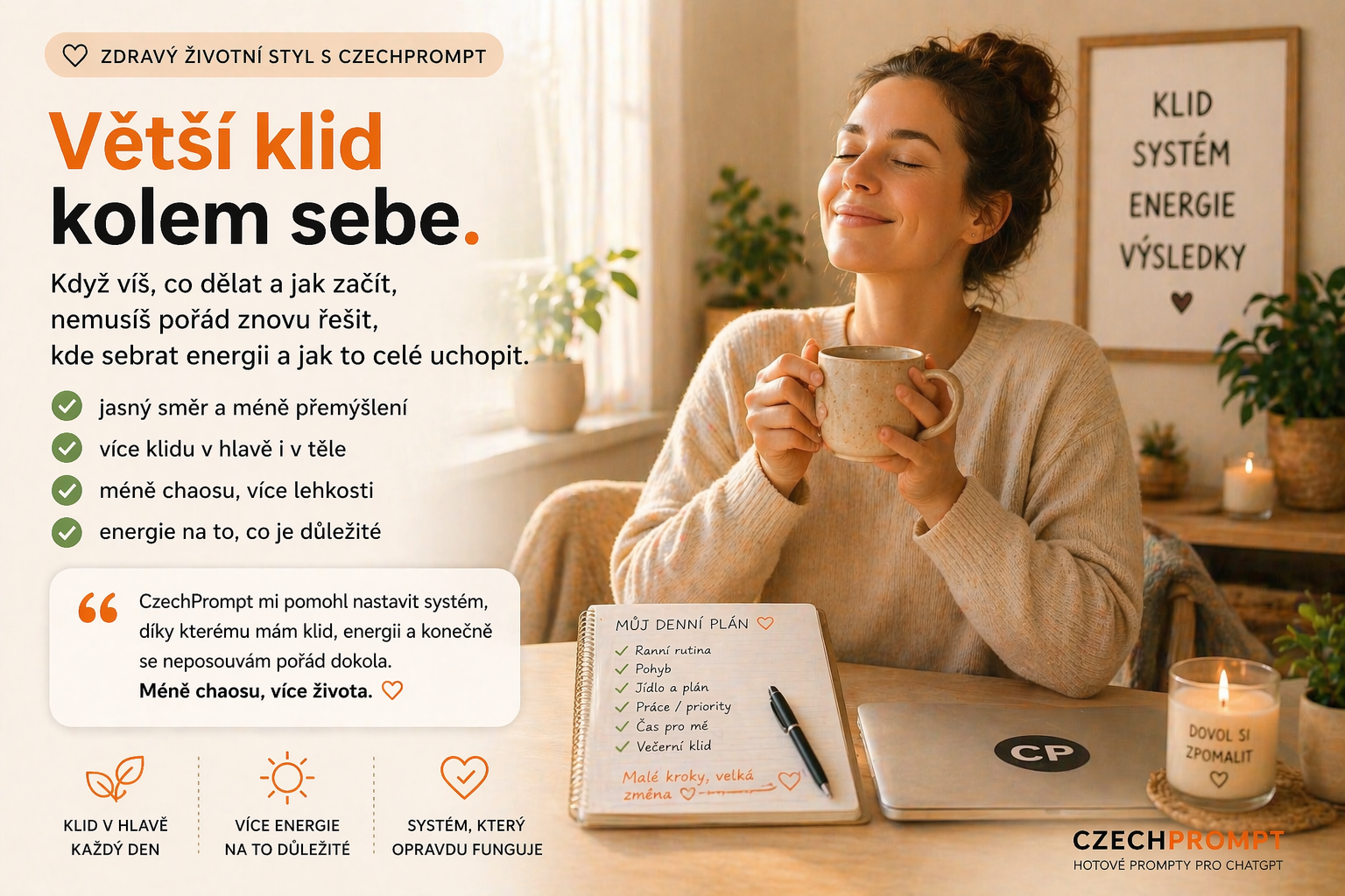 Větší klid a lepší režim dne